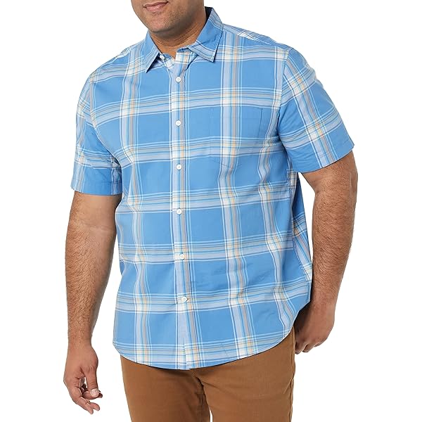 Columbia Men's Rapid Rivers II Short Sleeve Shirt - City Grey Multi Plaid Button-Down, 4X Size