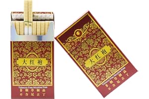 FETCASY Wild Tea Herbal Cigarettes - Tobacco and Nicotine Free - 2 Packs 40 Smokes