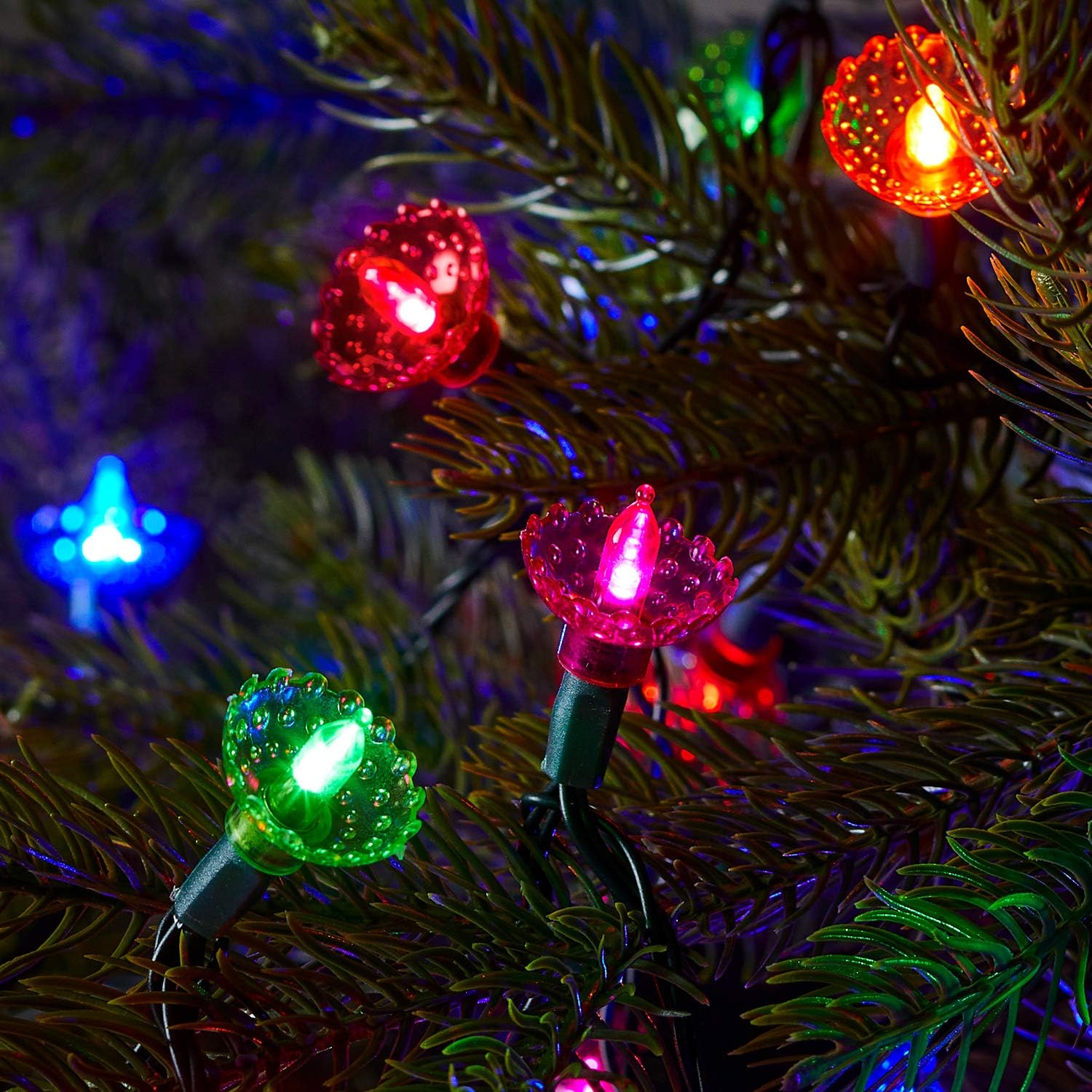 Déco Sapin Rouge Guirlandes Tinsel Noël Lot De 4 - Fils Scintillants Rouge 2m Pour Décoration Guirlande Tinsel Métallique Rouge 2m
