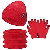 Toddler Baby Kids Winter Hats Mittens Scarfs for 6-12 Months, Beanie Gloves Neck Warmer Gifts for 2 3 4-8 Year Old Girls Boys