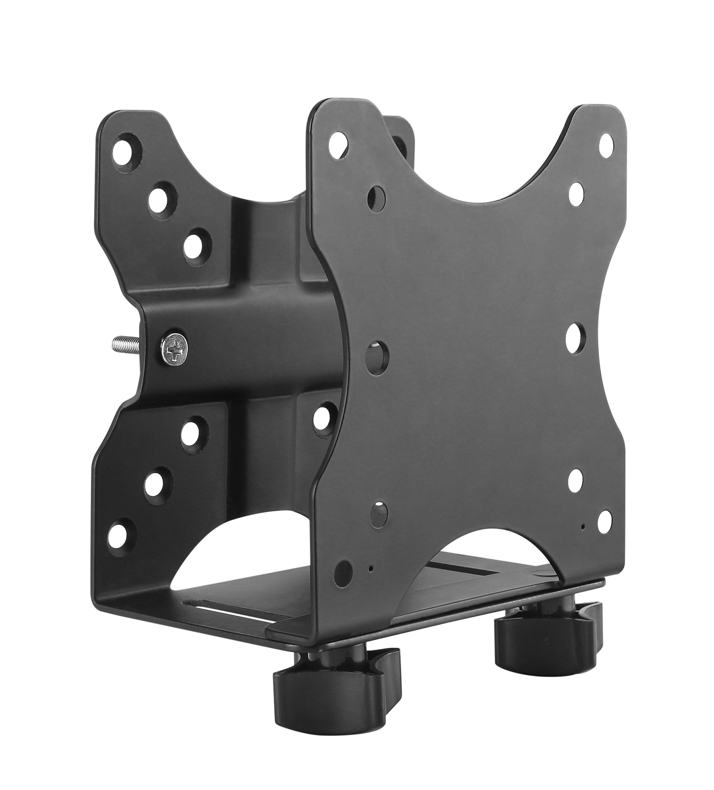 Ergotech Freedom Thin Client Mount VESA Plate, Perfect to Mount a Mini PC or Computer, Supports CPU's 0.6" - 2.7" Wide, 11 lbs. Weight Capacity, Black