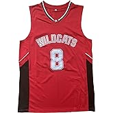 Mens Wildcats High School Jersey,14 Troy Bolton Basketball Jersey,8 Chad Danforth Basketball Jersey/Shirt