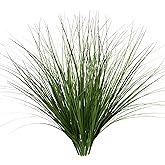 Uqueeten 8PCS 17.3" Fake Plants Artificial Wheat Grass Greenery Plastic Plants Fake Grass Artificial Plants for Outdoor Decor Artificial Flower with Greenery Stems for Indoor Home Decoration