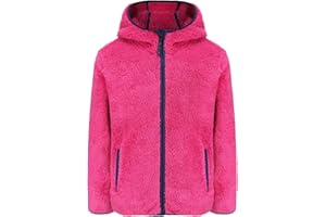 BTPEIHTD Girl's Soft Fleece sherpa Jacket Full Zip Hoodie