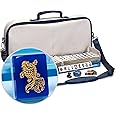 Yellow Mountain Imports American Mahjong Set, Koi Fish with Soft White Leatherette Case, Four Acrylic All-in-One Racks with Pushers, Wind Indicator, Dice, and Wright Patterson Count Scoring Coins