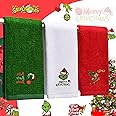 Large Size Christmas Hand Towels 40cm x 65cm, 100% Pure Cotton Bathroom Decorative Towels Washcloths Kitchen Merry Christmas