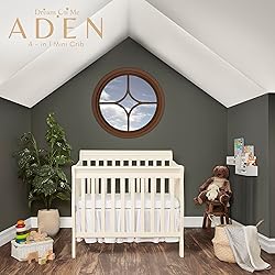 Dream On Me Aden 4-in-1 Convertible Mini Baby Crib