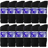 USBingoshop 3, 6 or 12 Pairs Mens Physicians Approved Crew Ankle Diabetic Socks Cotton