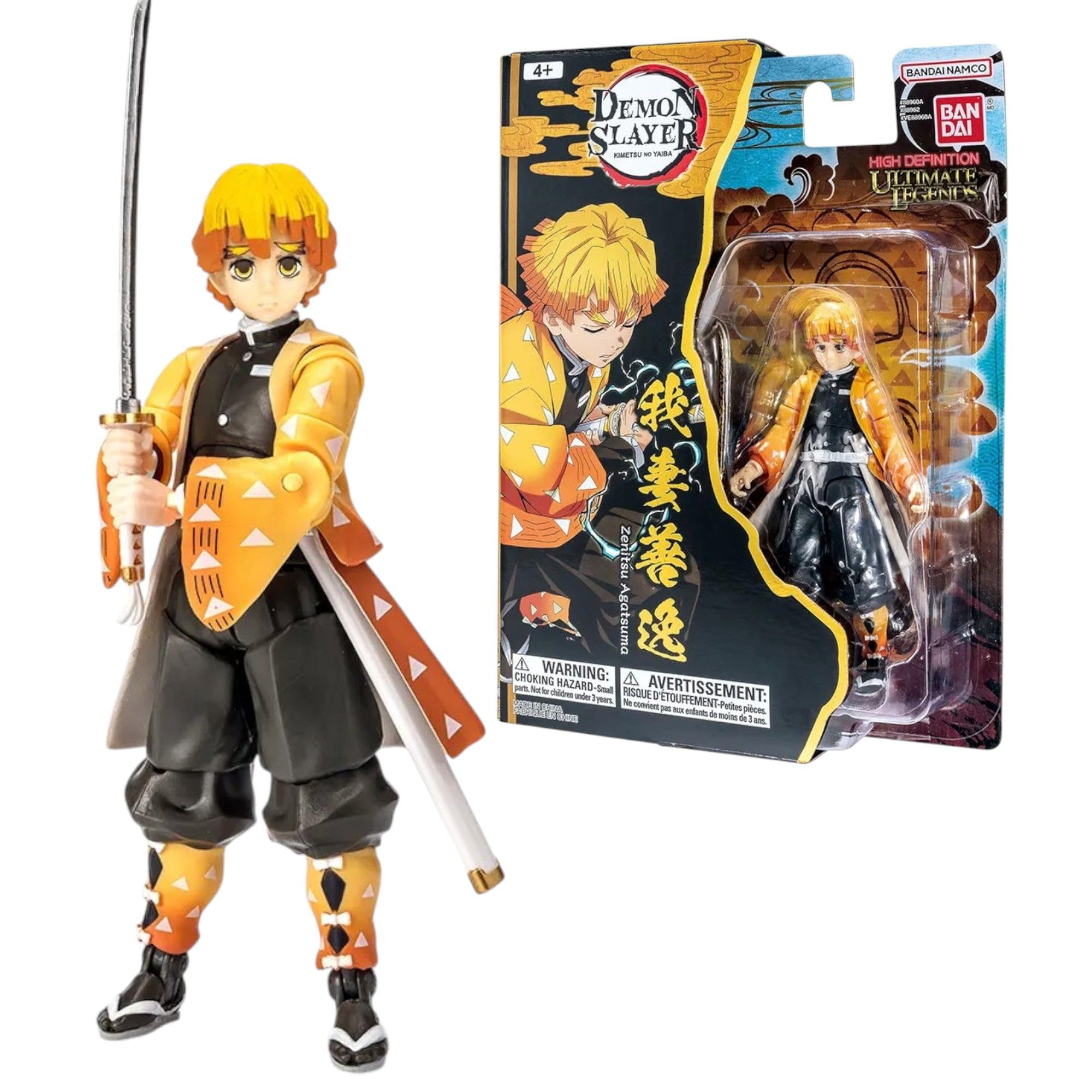 BANDAI Ultimate Legends Zenitsu Agatsuma Action Figure | 12.5cm Zenitsu Anime Figure With 27 Points Of Articulation And Accessories | Gift Collectable Demon Slayer Anime And Manga Merch Figures โ image 1