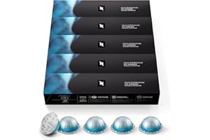 Nespresso Capsules Vertuo, Ice Leggero, 50-Count Double Espresso Coffee Pods, Brews 2.7 oz.