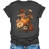 Womens Graphic Tees Vintage Floral T-Shirt Boho Summer Plus Size Tops