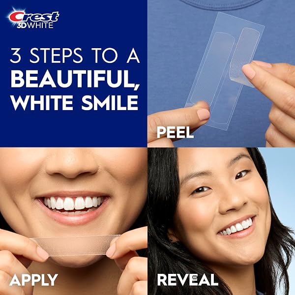 CREST 3D WHITESTRIPS PROFESSIONAL EFFECTS – TEETH WHITENING KIT, 22 TREATMENTS (20 + 2 BONUS), EACH WITH 1 UPPER/1LOWER, 44 STRIPS – CREST 3DWHITE TEETH WHITENING STRIPS