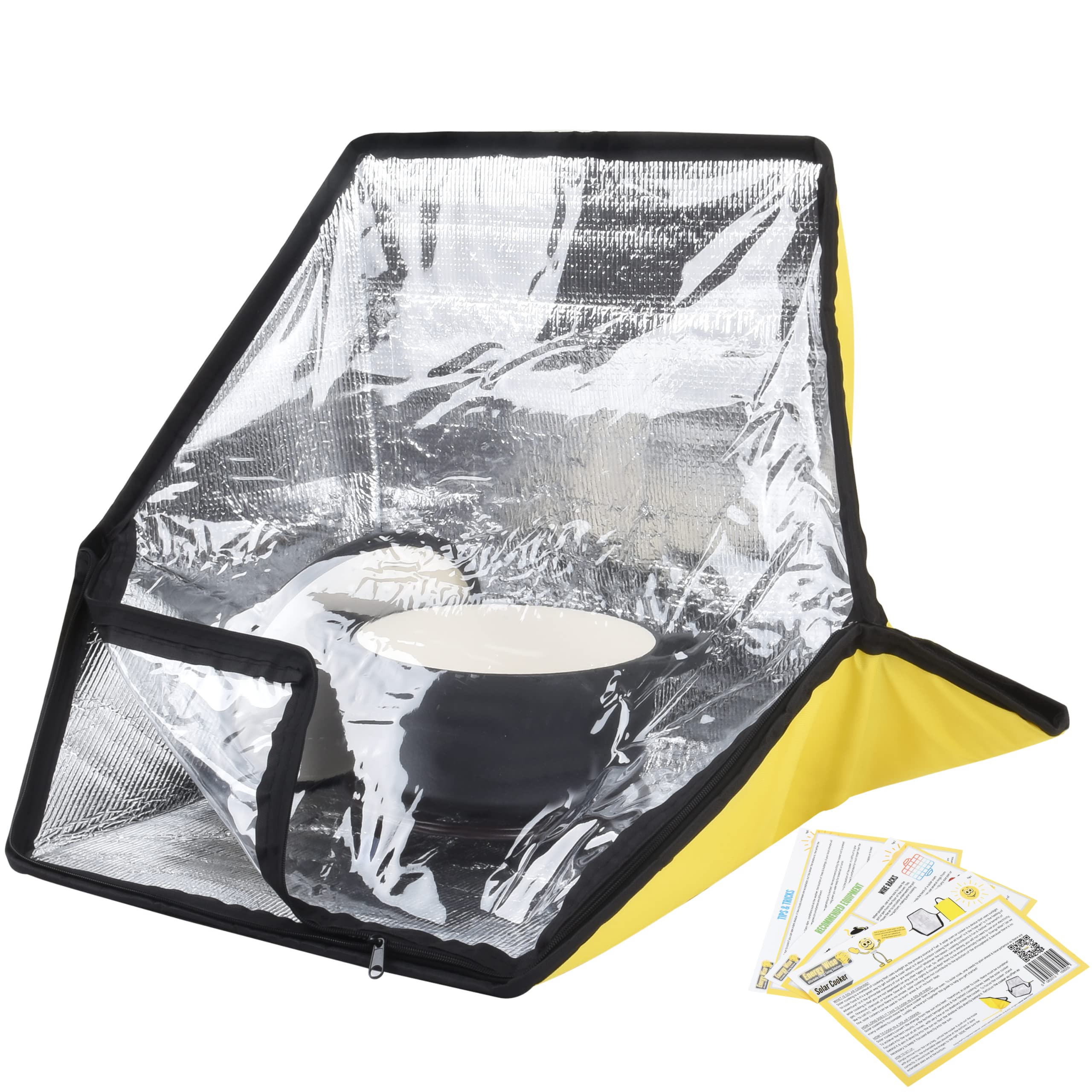 Photo 1 of Energy Wise Premium Solar Oven, Portable Outdoor Solar Cooker & Camping Oven, Reinforced & Foldable with Support Rods, Carry Bag & Full Guide on Outdoor Cooking with Beginner Solar Camping Recipes