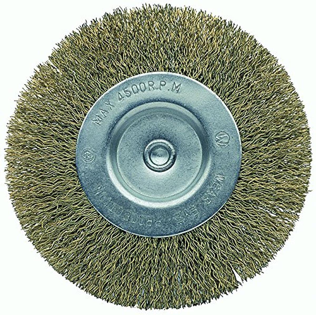 Bellota 50807-100 Circular DIY Brush - Brassed Steel, Curved Wire, Diameter 100 mm