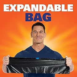 Hefty Ultra Strong 13 Gallon Trash Bags, Black Tall