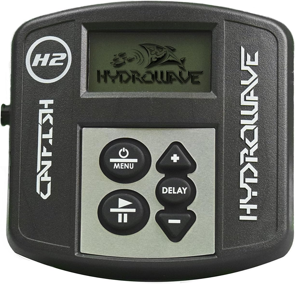 HYDROWAVEH2 Electronic Fishing Call Package for Boats - Catfish Edition - Shock and Water Resistant with 9 Sound Patterns - Stimulate a Feeding Frenzy and Attract More Fish Black
