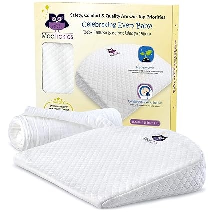 Modtickles Bassinet Wedge Baby Wedge Sleep Positioner Bonus