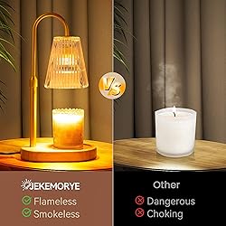 JEKEMORYE Candle Warmer Lamp Clear