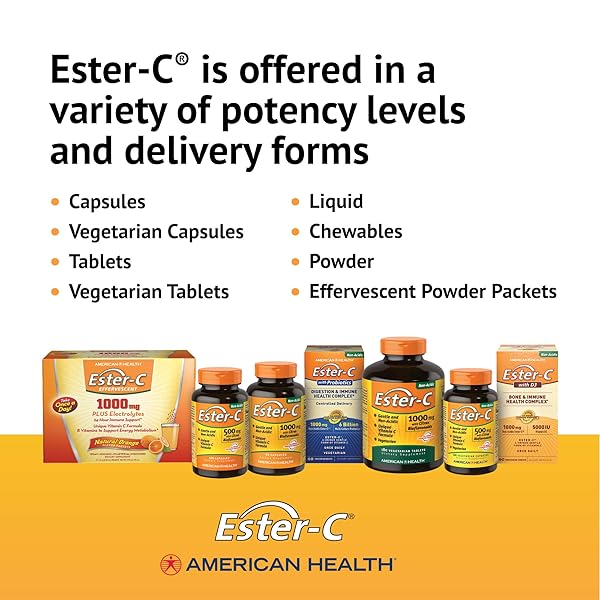 AMERICAN HEALTH ESTER-VITAMIN C WITH CITRUS BIOFLAVONOIDS 500 MILLIGRAMS 240 CAPSULES