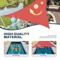 Coarbor 10'x10'x10' Sun Shade Sail Triangle Heavy