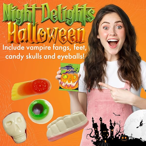 FUSION SELECT 2 PACK HALLOWEEN EYEBALL GUMMY CANDY SPOOKY GUMMIES CANDY FOOD SNACKS – CREEPY PARTY BAG FAVORS FOR TRICK OR TREAT – SCARY NOVELTY CHEWY BITES