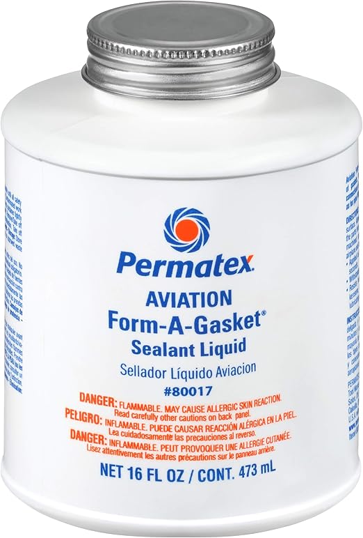 Permatex 80017 Aviation Form-A-Gasket No. 3 Sealant, 16 oz.: Amazon.co ...