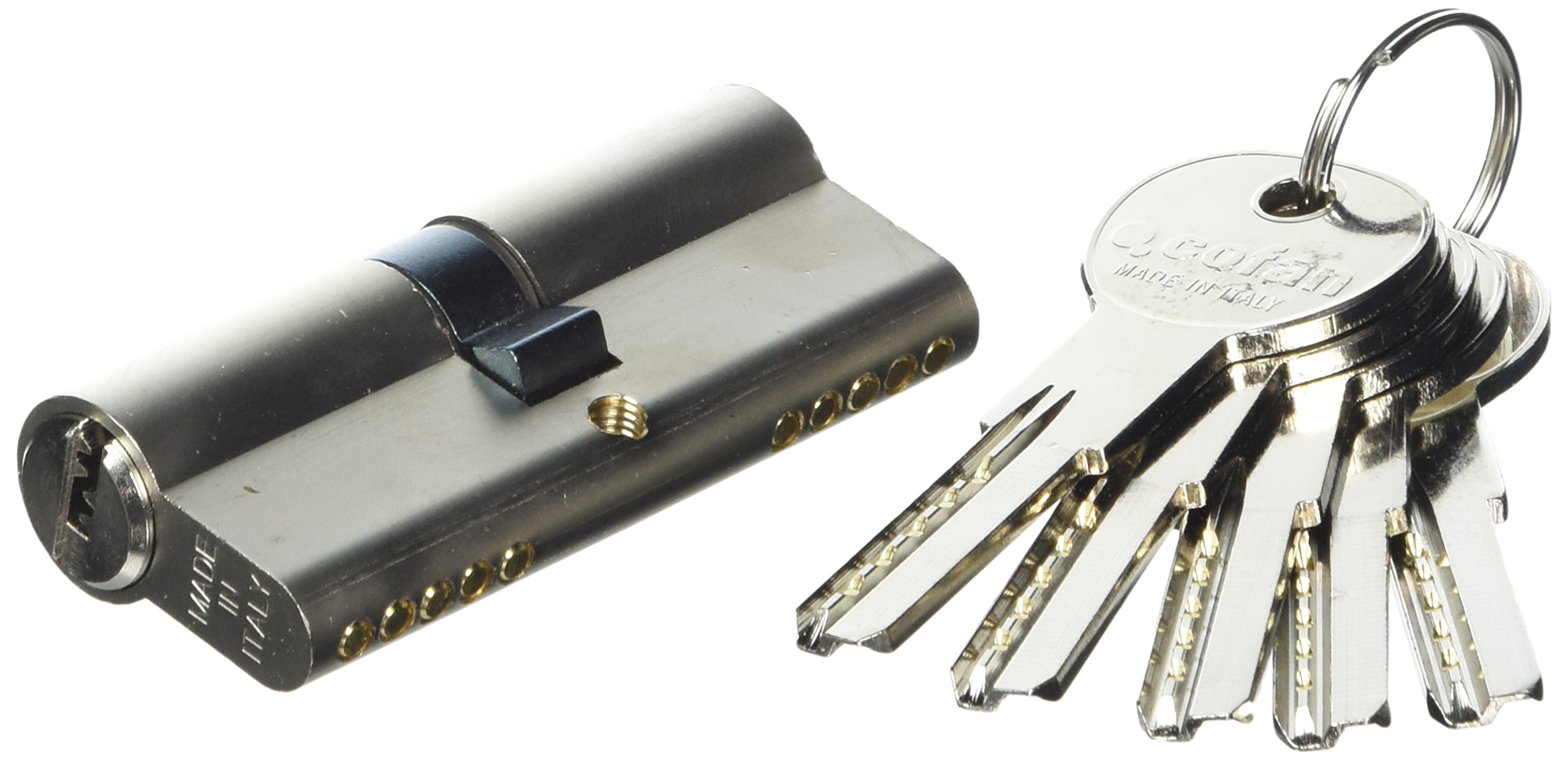 CoFan 31013535 N – Security Cylinder, Long Lever (Nickel, 35/35)