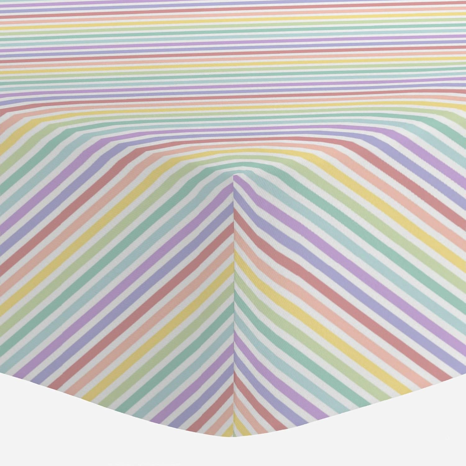 rainbow crib sheet