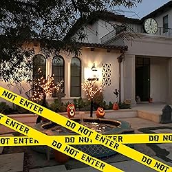 1.9inch x 82Feet Halloween Decorations Caution Tape