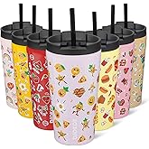 BJPKPK 18oz Tumbler With lid And Straw Stainless Steel Travel Coffee Mug Insulated Tumblers Cups,Hawaii Fruits Purple