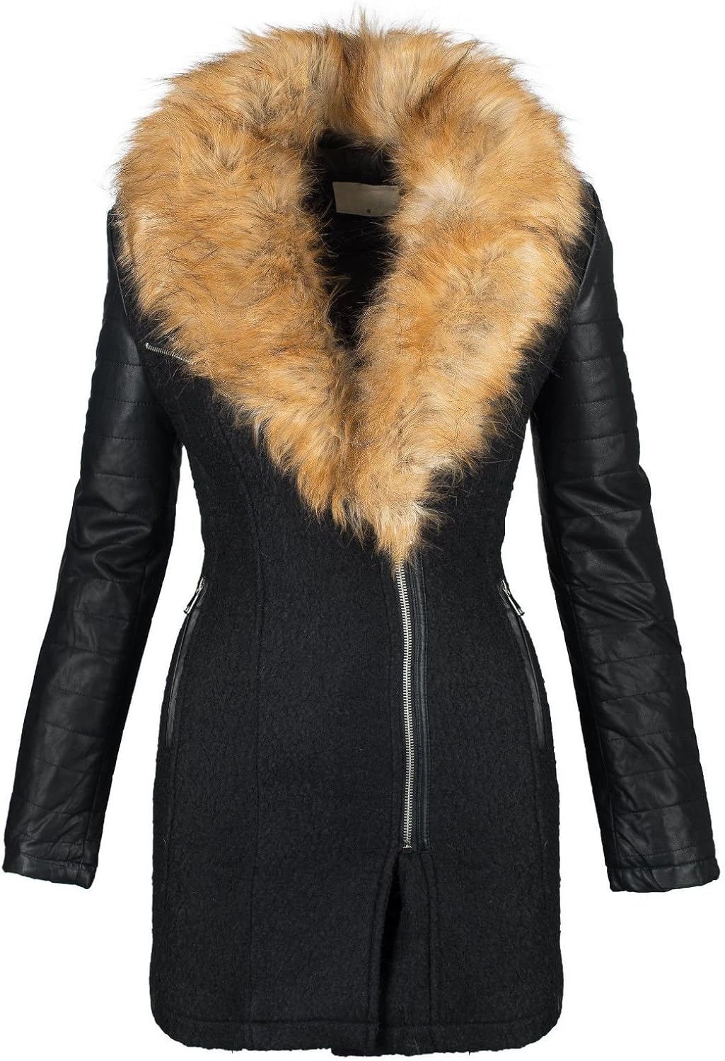 Cappotto invernale di lana, giacca da donna, Parka, cappotto con
