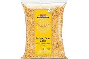 Rani Yellow Peas Split, Dried (Vatana, Matar) 32oz (2lbs) 908g ~ All Natural | Vegan | Gluten Friendly | Kosher | Product of 