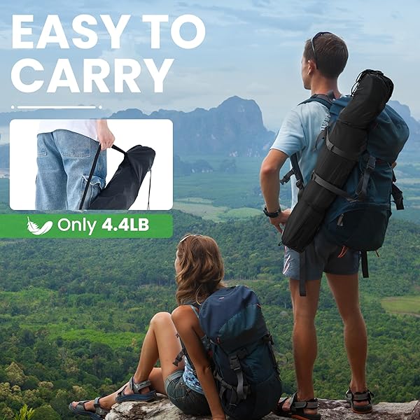 CANPSKY 2 PACK PORTABLE CAMPING CHAIRS FOLDING LAWN CHAIR OUTDOOR LIGHTWEIGHT BEACH CHAIR WITH CUP HOLDER & CARRY BAG FOR OUTSIDE SPORTS, FISHING, HIKING, TRAVEL, PICNIC, BACKYARD (BLACK-DARK)