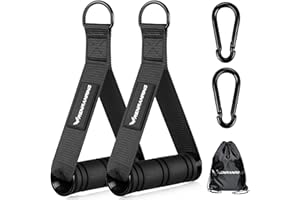 RENRANRING Gym Exercise Handles, Replacement Handle Attachments for Cable Machine Pulleys, Resistance Band and Strength Trainer, Pull Down Workout Accessories, Home Gym Add On Equipment