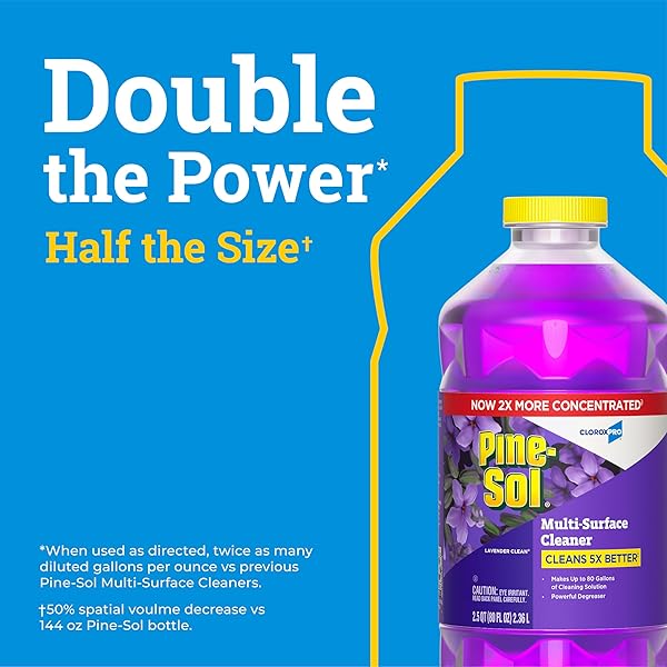 CLOROXPRO PINE-SOL MULTI-SURFACE CLEANER, ALL PURPOSE CLEANER, LAVENDER CLEAN, 80 FLUID OUNCES (PACKAGE MAY VARY)