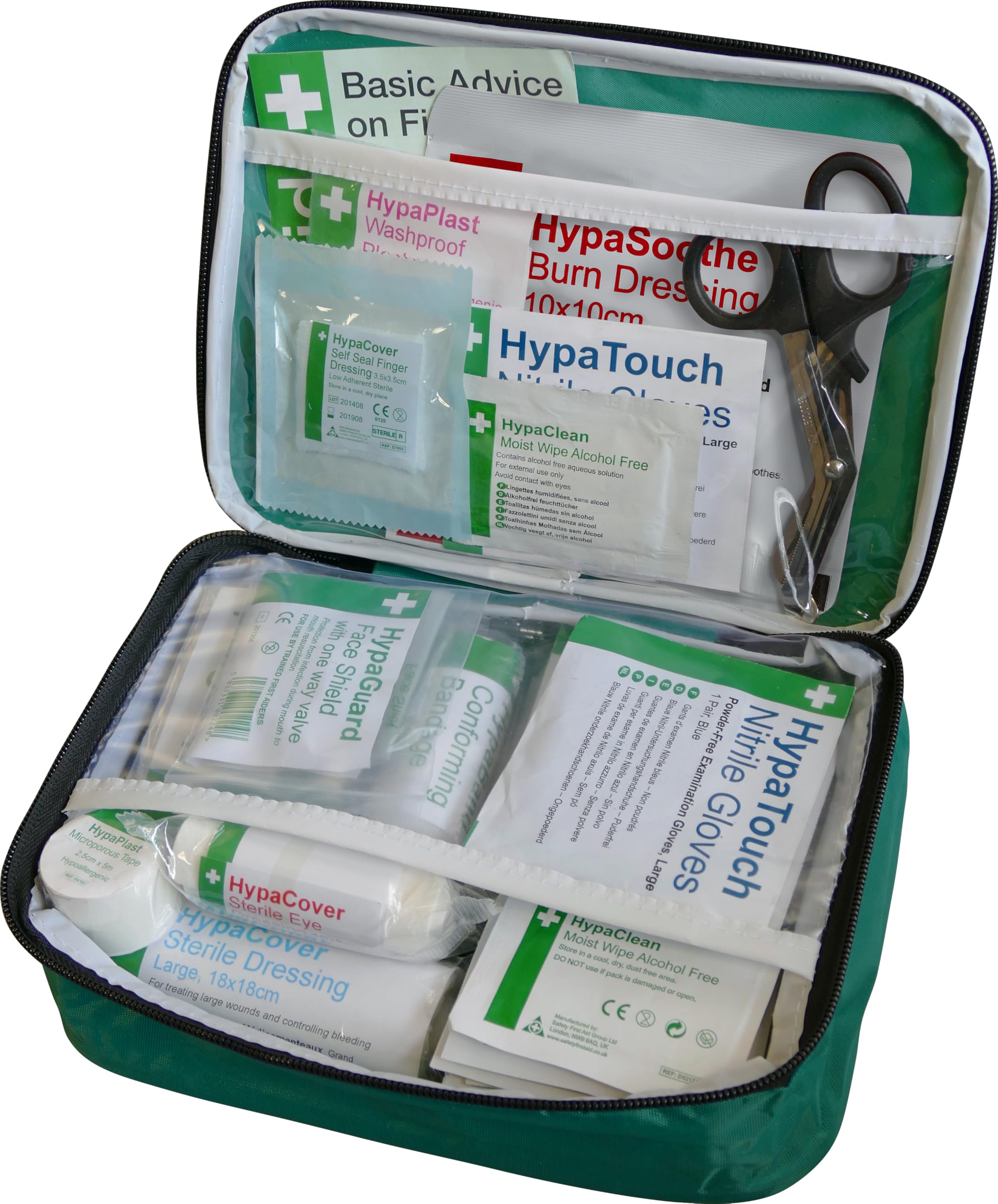 Safety First Aid Group First Aid Kit in Nylon Case BS 8599 Compliant, Small Fully Stocked