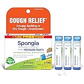 Boiron Spongia Tosta 6C Homeopathic Medicine for Dry Cough, Croupy, Barking, or Hoarseness - 3 Count (240 Pellets)