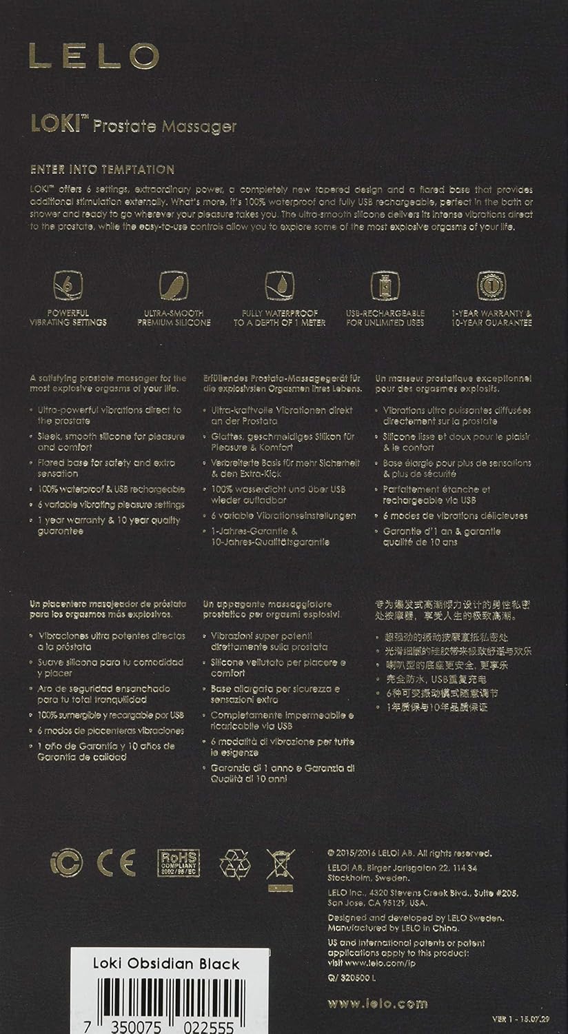 LELO Loki Prostate Toy for Men Rechargeable Male Sex Toys, Anal Plug, Anal Sex Toys - Image 4
