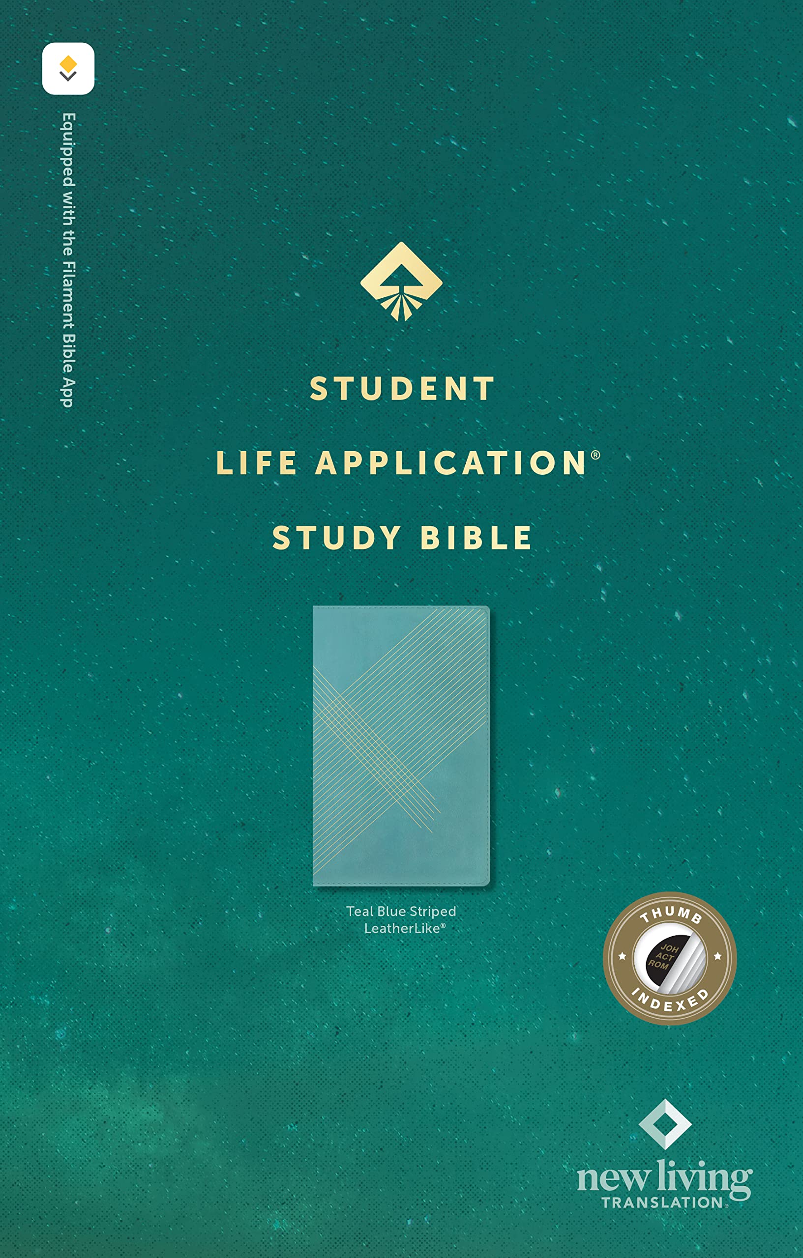 NLT Student Life Application Study Bible, Filament Enabled (LeatherLike, Teal Blue Striped, Indexed, Red Letter) NLT Student Life Application Study Bible, Filament Enabled (LeatherLike, Teal Blue Striped, Indexed, Red Letter) Imitation Leather