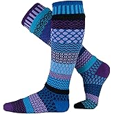 Solmate Socks - Mismatched Knee High Socks, USA Made with Recycled Cotton Yarns