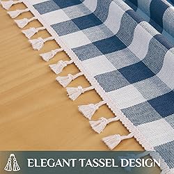 Softalker Checkered Tablecloth Square, Heavy Weight