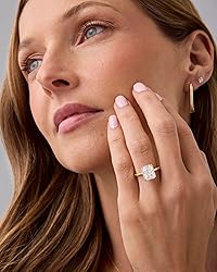 PAVOI 14K Yellow Gold Plated Radiant Cut Engagement