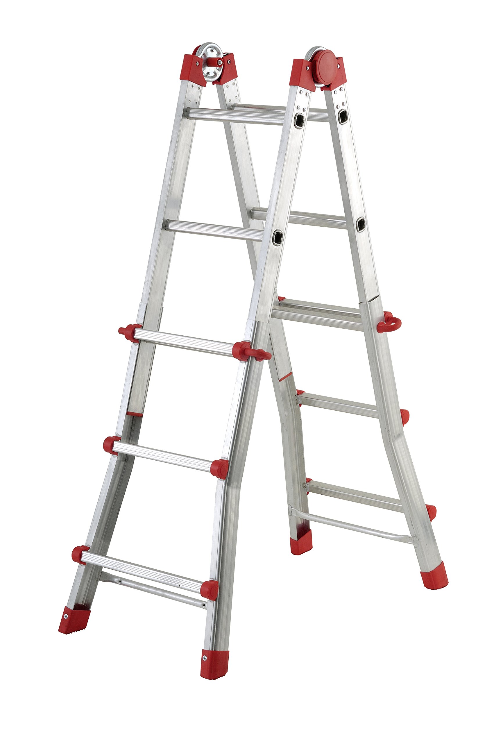 Hailo (L) 7516-151 - Escalera aluminio telescópica multiposición ProfiStep Multi (4x3 peldaños)