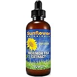Sunflower Botanicals Mormon (Brigham) Tea Extract, 2 oz. Glass Dropper-Top Bottle, Vegan, Non-GMO and All-Natural, Optimally 