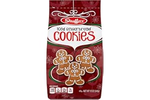 STAUFFERS Iced Gingerbread Cookies - 12oz Bag - Traditional Holiday Gingerbread with Icing - No Artificial Flavors
