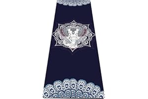 nuveti Yoga Mat Print Extra Thick TPE Non Slip Fitness Exercise Mat with Carrying Bag,72"x24" Extra Thick 6MM Exercise & Workout Mat for Yoga, Pilates Fitness and Floor Exercises