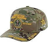 Operation Iraqi Freedom Veteran Hat for Men Official Licensed US Army OIF Combat Veterans Adjustable Cap