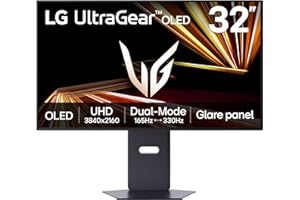 LG Ultragear GX8 32” OLED 4K UHD Gaming Monitor 32GX850A Dual-Mode UHD 165Hz/FHD 330Hz 0.03ms GtG HDR True Black 400 G-SYNC C