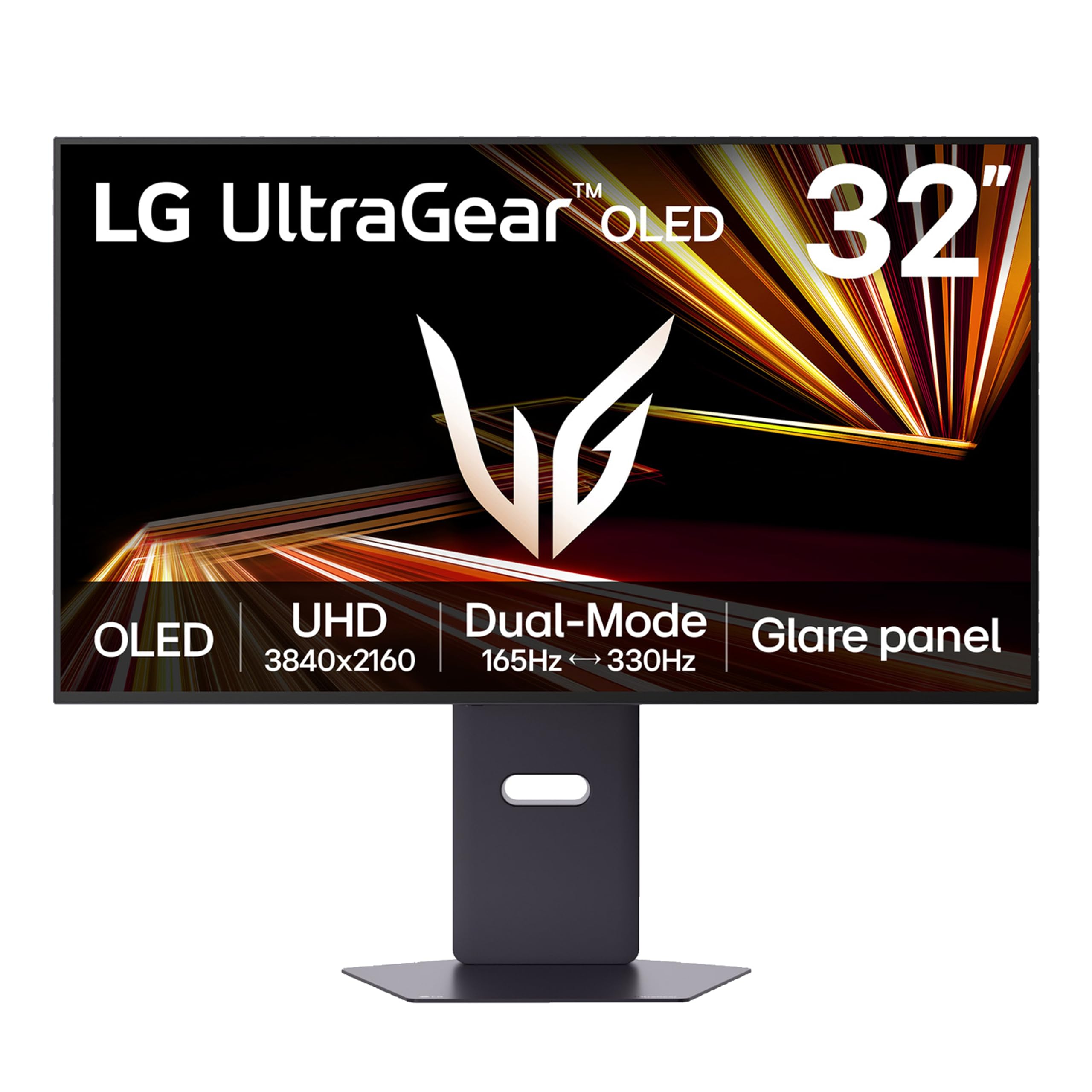 LG 32GX850A-B 32" UltraGear 4K UHD (3840 x 2160) Glossy OLED Gaming Monitor, Dual-Mode 165Hz/330Hz, 0.03ms, G-SYNC, FreeSync Premium Pro, TrueBlack 400, HDMI, DP, Tilt/Height/Swivel/Pivot Stand, Black