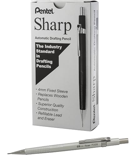 Amazon.com : Pentel Sharp Mechanical Pencil, (0.9mm), Metallic